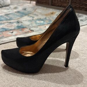 BCBGeneration Snakeskin Heels